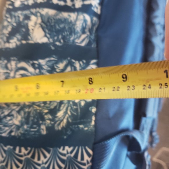 JANSPORT Backpack pattern blue white solid color back shoulder straps bags - Picture 12 of 14